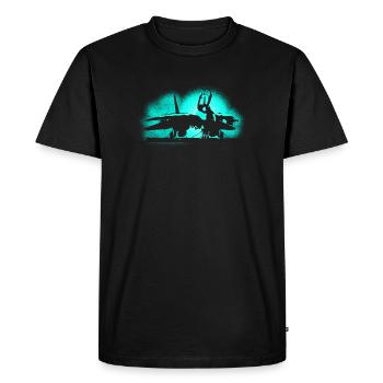 Jet F-14 Tomcat - T-shirt Premium bio Homme - noir - Devant - Nico (187cm)