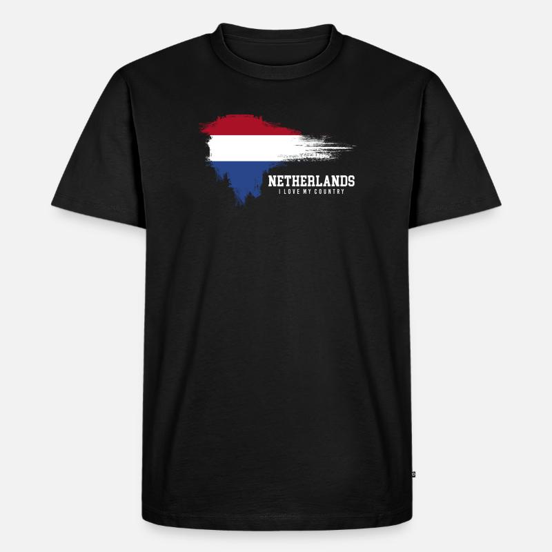 Drapeau de la Pride des Pays-Bas - T-shirt Premium bio Homme - noir