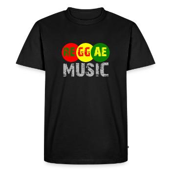Reggae Music Color Wheel Logo - Men's Premium Organic T-Shirt - black - Front - Nico (187cm)