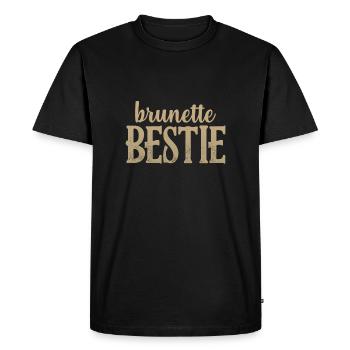 Bête brune - T-shirt Premium bio Homme - noir - Devant - Nico (187cm)