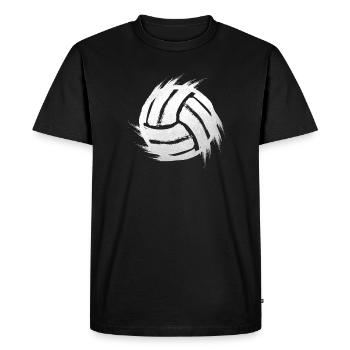 Volley-ball beach volley - T-shirt Premium bio Homme - noir - Devant - Nico (187cm)
