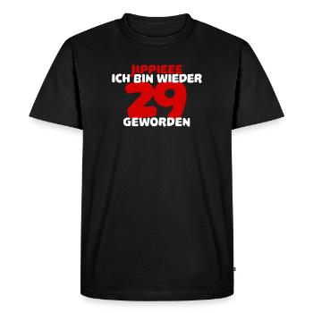 Sort d’anniversaire Drôle 29 ans Drôle - T-shirt Premium bio Homme - noir - Devant - Nico (187cm)