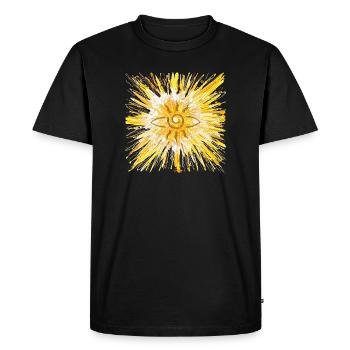 Porte des étoiles de LichtKraft - Sonja Ariel von Staden - T-shirt Premium bio Homme - noir - Devant - Nico (187cm)