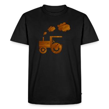 tracteur - T-shirt Premium bio Homme - noir - Devant - Nico (187cm)