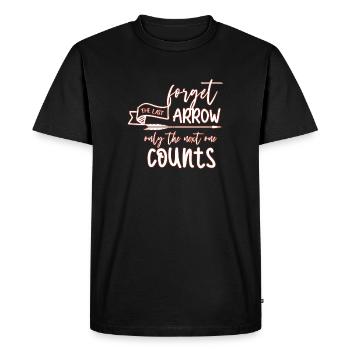 Tir à l’arc Sport - T-shirt Premium bio Homme - noir - Devant - Nico (187cm)