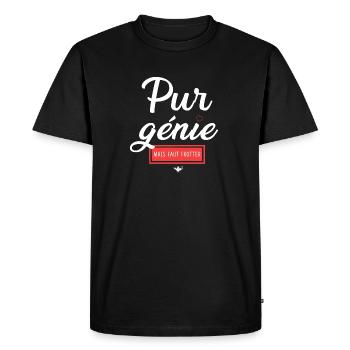 Humour et Émotion Chatastrophe - T-shirt Premium bio Homme - noir - Devant - Nico (187cm)