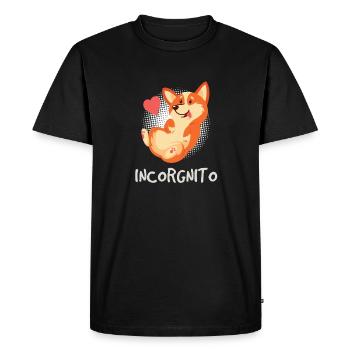 Corgi Chien de garde Chien - T-shirt Premium bio Homme - noir - Devant - Nico (187cm)