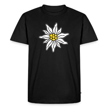 Edelweiss II - Men's Premium Organic T-Shirt - black - Front - Nico (187cm)