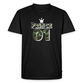 prince - T-shirt Premium bio Homme - noir - Devant - Nico (187cm)
