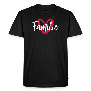 Family Heart I Partner Look Parents Enfants - T-shirt Premium bio Homme - noir - Devant - Nico (187cm)