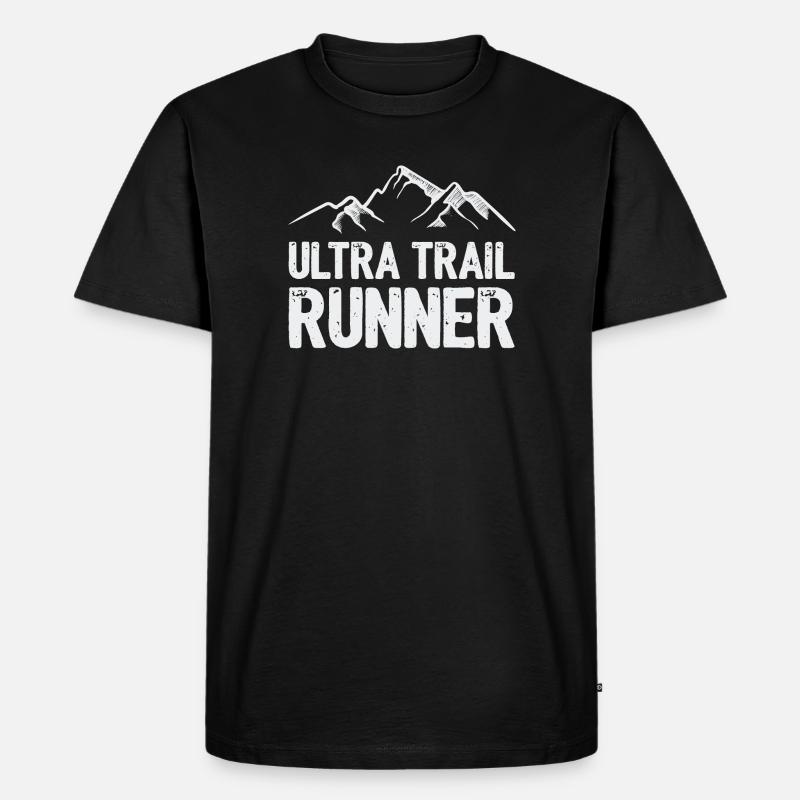 Ultra Trail Runner - Männer Premium Bio T-Shirt - Schwarz