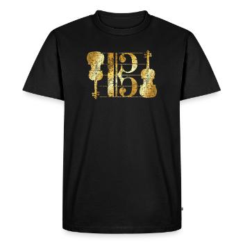 Alto Keys & Altos (Vintage Golden Yellow) Alto - T-shirt Premium bio Homme - noir - Devant - Nico (187cm)