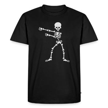 The floss dance flossing backpack boy kid skeleton - Men's Premium Organic T-Shirt - black - Front - Nico (187cm)