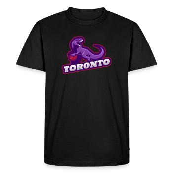 Maillot streetwear pour fans de basketball des Toronto Dino - T-shirt Premium bio Homme - noir - Devant - Nico (187cm)
