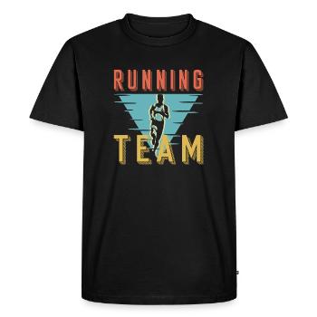 Graphique du Club de Sprint de l’équipe de course rétro - T-shirt Premium bio Homme - noir - Devant - Nico (187cm)