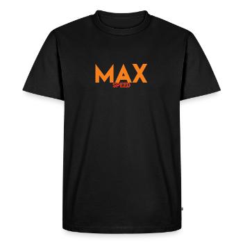 Max - T-shirt Premium bio Homme - noir - Devant - Nico (187cm)