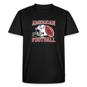 Football américain - T-shirt Premium bio Homme - noir - Devant - Nico (187cm)