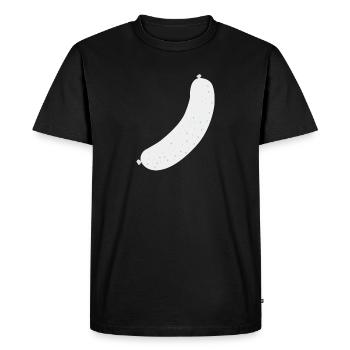Saucisse Brat Wurst - T-shirt Premium bio Homme - noir - Devant - Nico (187cm)