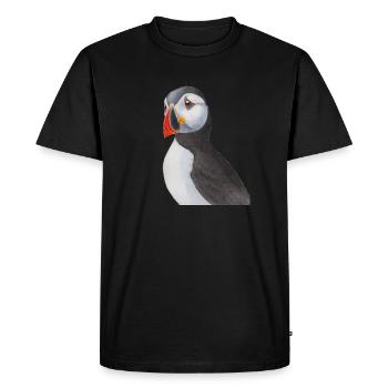 Macareux moine le jardin des espèces de macareux - T-shirt Premium bio Homme - noir - Devant - Nico (187cm)