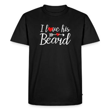 Bart Barbe Barbe Porte-barbe - T-shirt Premium bio Homme - noir - Devant - Nico (187cm)