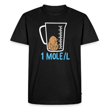 Enseignement des sciences - T-shirt Premium bio Homme - noir - Devant - Nico (187cm)