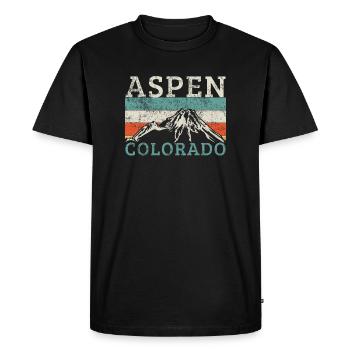Tremble du Colorado - T-shirt Premium bio Homme - noir - Devant - Nico (187cm)