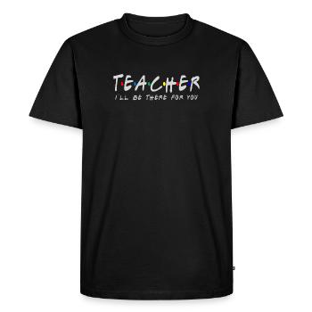 Le professeur sera là pour vous Quarantaine t-shirt donc - T-shirt Premium bio Homme - noir - Devant - Nico (187cm)