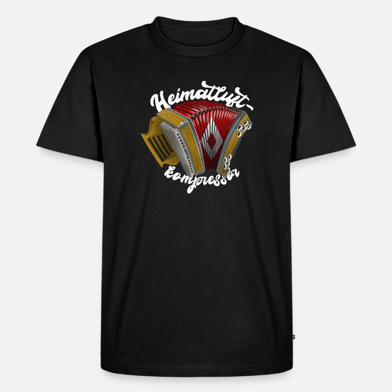 Heimatluftkompressor // hell | ZiachON! - Männer Premium Bio T-Shirt - Schwarz