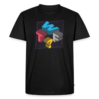 Ce que le FUCK WTF - T-shirt Premium bio Homme - noir - Devant - Nico (187cm)