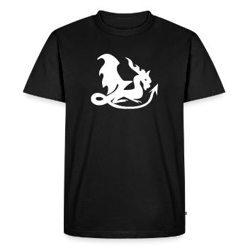 T-shirts pour enfants Dragon Silhouette - T-shirt Premium bio Homme - noir - Devant - Nico (187cm)