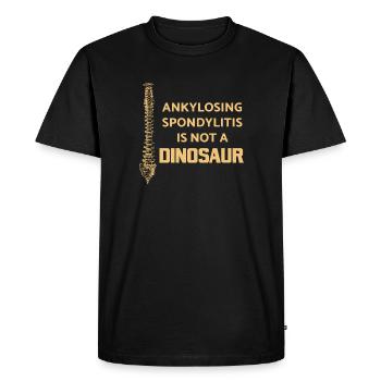 Maladie de la spondylarthrite ankylosante colonne vertébrale AS - T-shirt Premium bio Homme - noir - Devant - Nico (187cm)