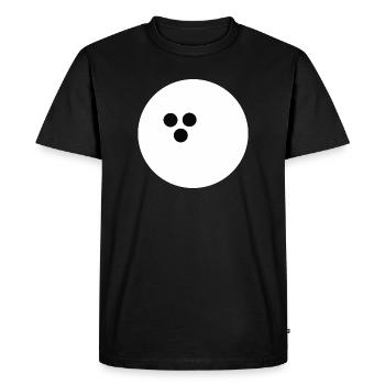 Boule de bowling, Bowling - T-shirt Premium bio Homme - noir - Devant - Nico (187cm)