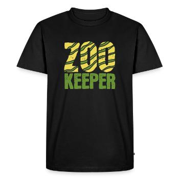 Zookeeper - Men's Premium Organic T-Shirt - black - Front - Nico (187cm)