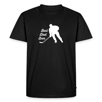 Le hockey - T-shirt Premium bio Homme - noir - Devant - Nico (187cm)