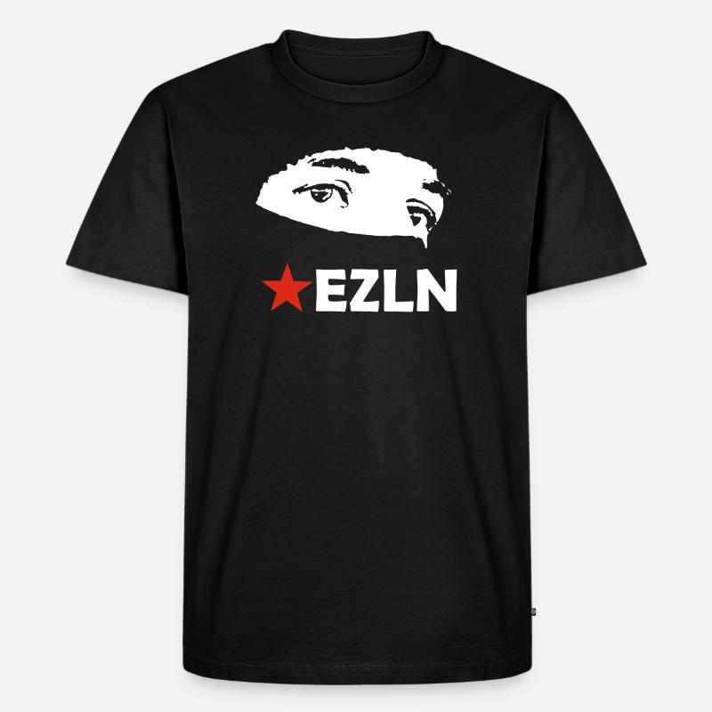 EZLN - Männer Premium Bio T-Shirt - Schwarz