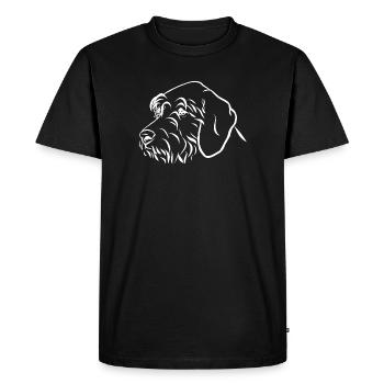 Portrait de chiens de chasse - T-shirt Premium bio Homme - noir - Devant - Nico (187cm)