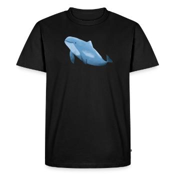 Marsouin - T-shirt Premium bio Homme - noir - Devant - Nico (187cm)