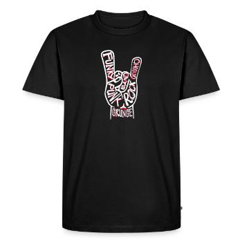 Punk rock punk punker grunge rock musique heavy metal - T-shirt Premium bio Homme - noir - Devant - Nico (187cm)