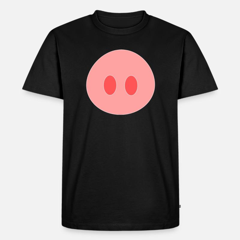 Schwein - Männer Premium Bio T-Shirt - Schwarz