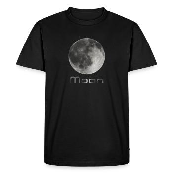 Moon - Men's Premium Organic T-Shirt - black - Front - Nico (187cm)