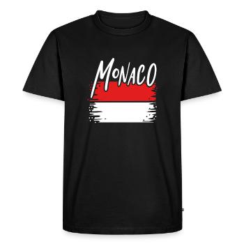 Monaco Principality - Men's Premium Organic T-Shirt - black - Front - Nico (187cm)