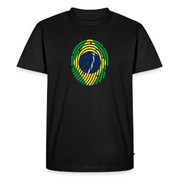 Brésil Brasil Rio de Janeiro Copacabana Amazona - T-shirt Premium bio Homme - noir - Devant - Nico (187cm)