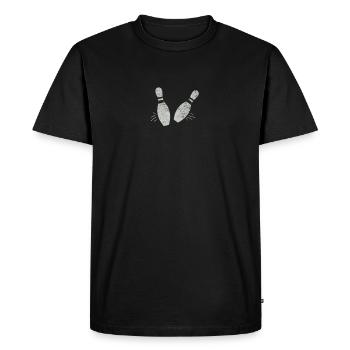 quilles de bowling - T-shirt Premium bio Homme - noir - Devant - Nico (187cm)