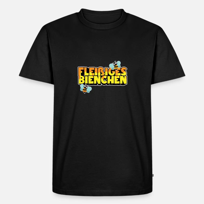 Fleißiges Bienchen - Männer Premium Bio T-Shirt - Schwarz
