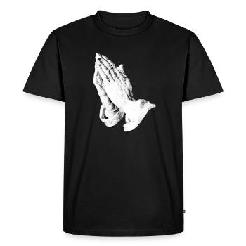 Praying hands | Mains en prière | Albrecht Dürer - T-shirt Premium bio Homme - noir - Devant - Nico (187cm)