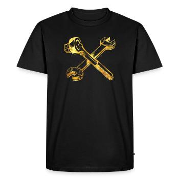 Clé à outils passe-temps mécanicien voiture - T-shirt Premium bio Homme - noir - Devant - Nico (187cm)