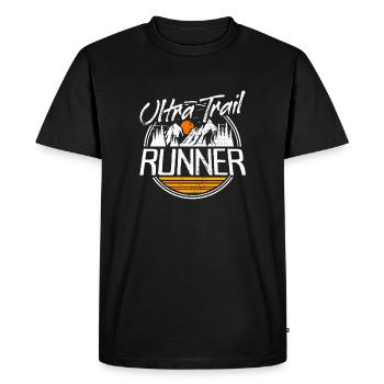 Ultra Trail Running Traillauf Ultra Trail Runner - T-shirt Premium bio Homme - noir - Devant - Nico (187cm)