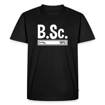 Bachelor of Science B.Sc. graduation - Men's Premium Organic T-Shirt - black - Front - Nico (187cm)