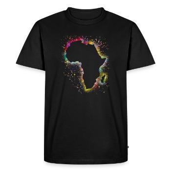 Africa - Men's Premium Organic T-Shirt - black - Front - Nico (187cm)