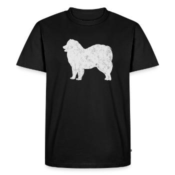 Samoyed Samoyed dog owner - Men's Premium Organic T-Shirt - black - Front - Nico (187cm)